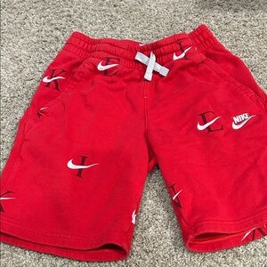 Nike Kids Graphic Red Shorts